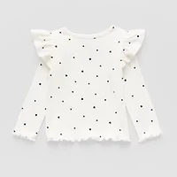 Okie Dokie Baby Girls Round Neck Long Sleeve T-Shirt