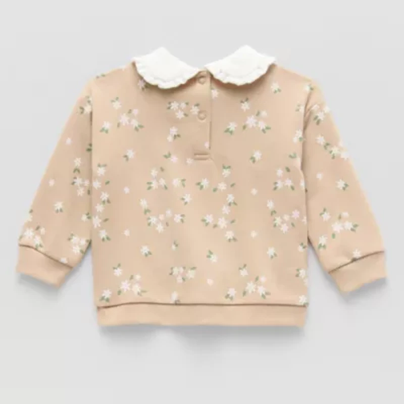 Okie Dokie Baby Girls Long Sleeve Sweatshirt