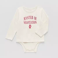 Okie Dokie Toddler Boys Adjustable Features Bodysuit Closure Adaptive Crew Neck Long Sleeve