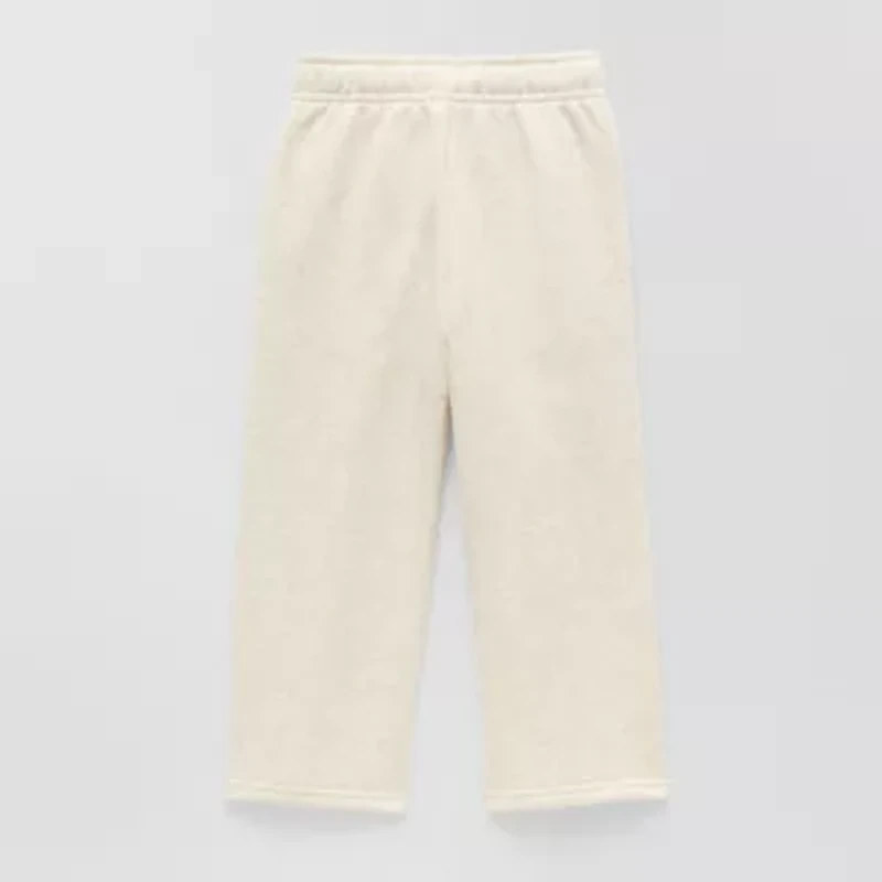 Okie Dokie Toddler & Little Girls Wide Leg Regular Fit Fleece Pull-On Pant