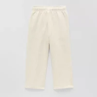 Okie Dokie Toddler & Little Girls Wide Leg Regular Fit Fleece Pull-On Pant