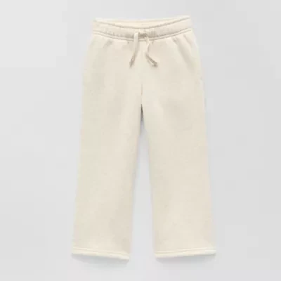 Okie Dokie Toddler & Little Girls Wide Leg Regular Fit Fleece Pull-On Pant