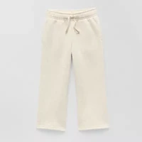 Okie Dokie Toddler & Little Girls Wide Leg Regular Fit Fleece Pull-On Pant