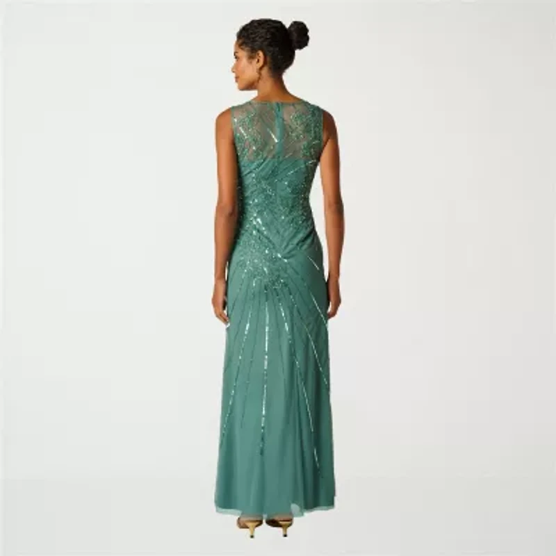 Papell Boutique Womens Sleeveless Evening Gown