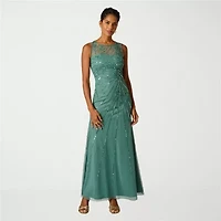 Papell Boutique Womens Sleeveless Evening Gown