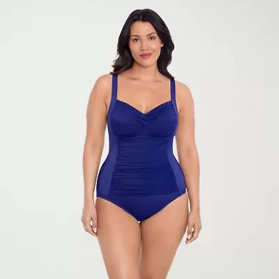 Trimshaper Womens Moderate Coverage One Piece Swimsuit