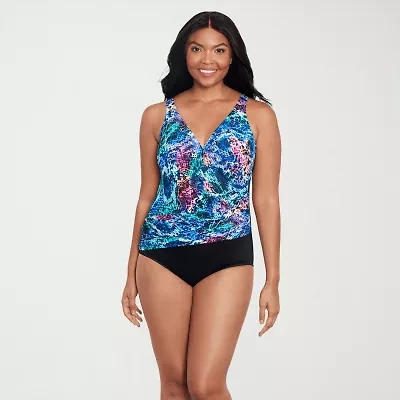 Trimshaper Womens Animal Moderate Coverage One Piece Swimsuit