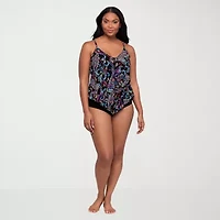 Trimshaper Womens Paisley Tankini Swimsuit Top