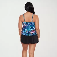 Trimshaper Womens Animal Tankini Swimsuit Top