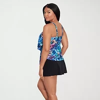 Trimshaper Womens Animal Tankini Swimsuit Top