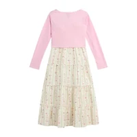 by&by girl Big Kid Girls Floral 2-pc. Dress Set