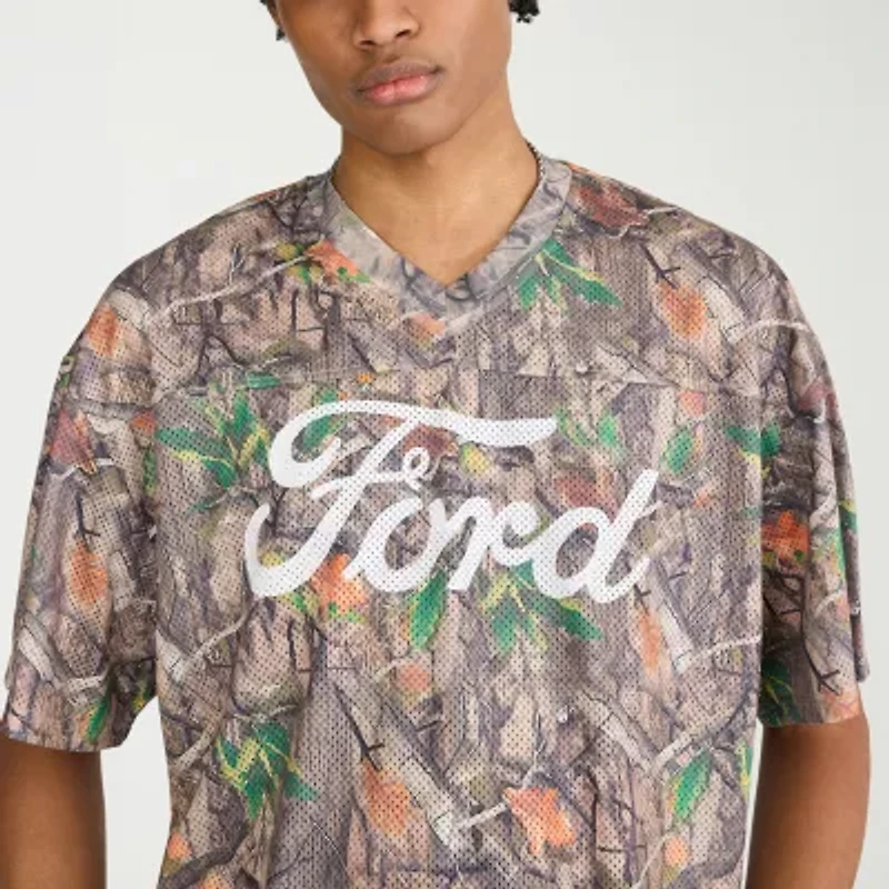 AEROPOSTALE Ford Mens V Neck Short Sleeve Regular Fit Graphic T-Shirt