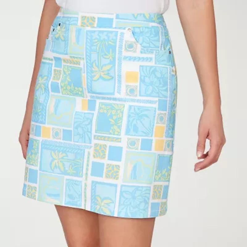 Hearts Of Palm Womens Mid Rise Skort