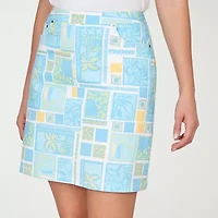Hearts Of Palm Womens Mid Rise Skort
