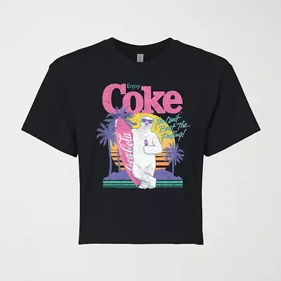 Womens Juniors Crew Neck Short Sleeve Regular Fit Graphic T-Shirt