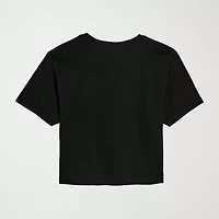 Womens Juniors Crew Neck Short Sleeve Regular Fit Graphic T-Shirt