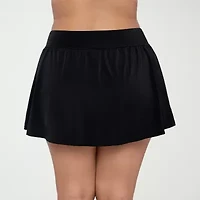 Trimshaper Womens Plus Swim Skirt