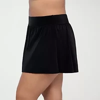 Trimshaper Womens Plus Swim Skirt