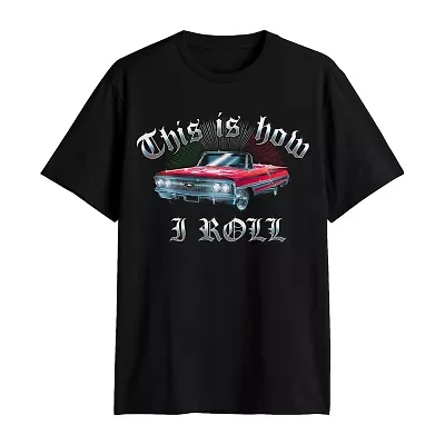 Mens Crew Neck Short Sleeve Regular Fit Graphic T-Shirt