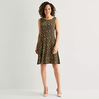 Perceptions Womens Floral Jacket Dress