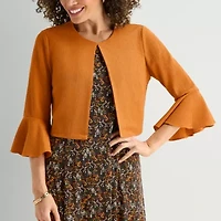 Perceptions Womens Floral Jacket Dress