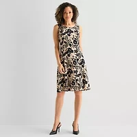 Perceptions Womens Floral Jacket Dress