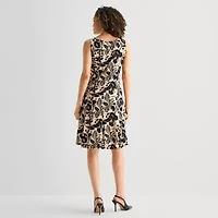 Perceptions Womens Floral Jacket Dress