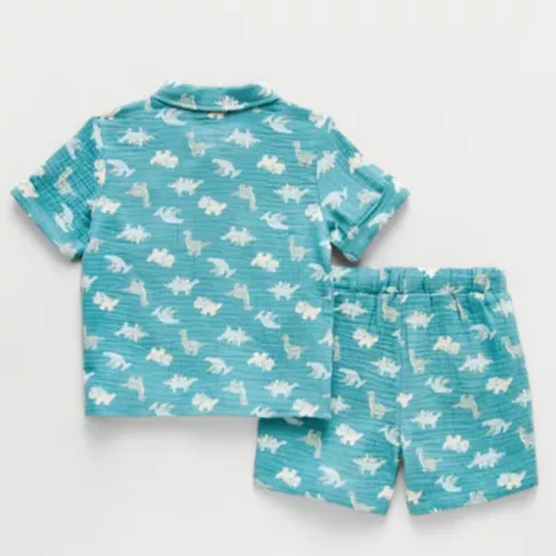 Little Stitch Toddler Boys 3-pc. Short Set