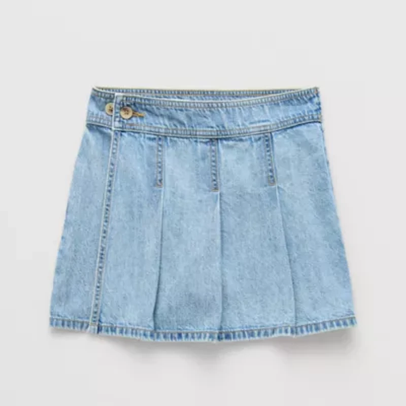 Thereabouts Little & Big Kid Girls Adjustable Waist Mini Denim Skirt