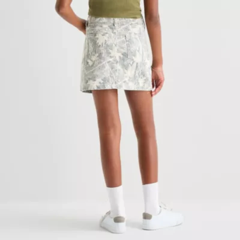 Thereabouts Little & Big Kid Girls Adjustable Waist Midi Denim Skirt