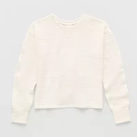 Xersion Little & Big Kid Girls Crew Neck Long Sleeve Active T-Shirt