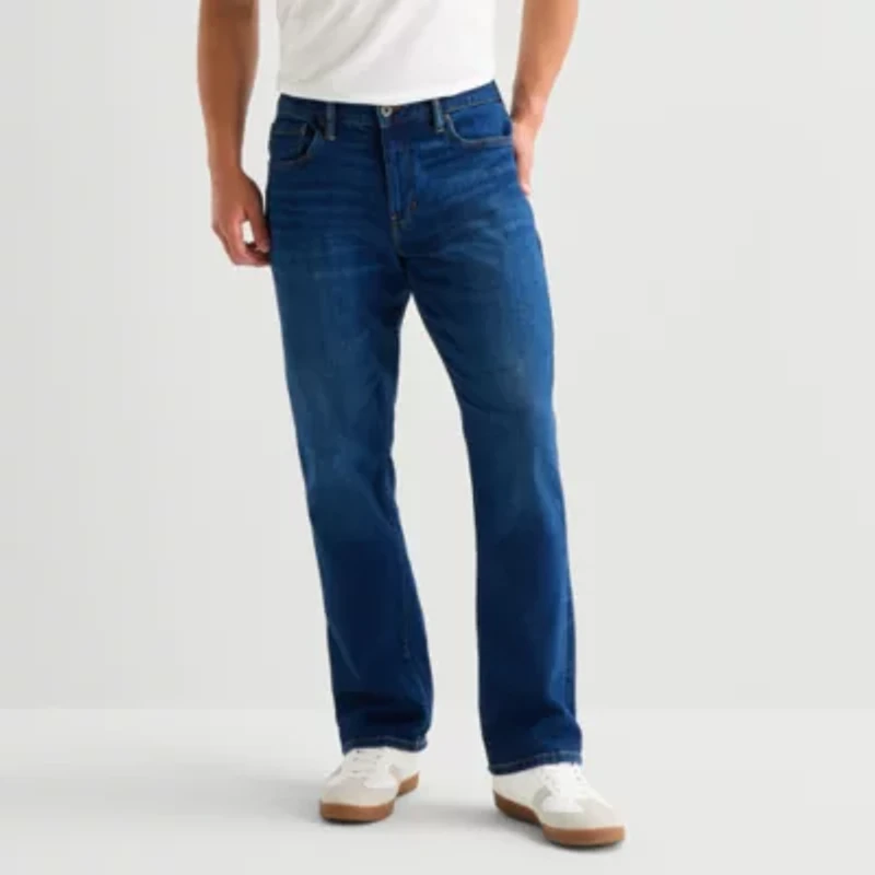 mutual weave Mens Stretch Bootcut Jean