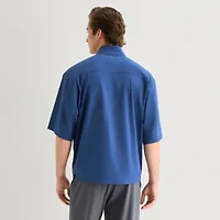 Xersion Mens Short Sleeve Quarter-Zip Pullover