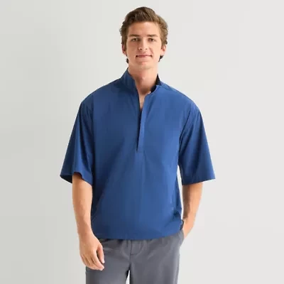Xersion Mens Short Sleeve Quarter-Zip Pullover