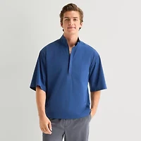 Xersion Mens Short Sleeve Quarter-Zip Pullover