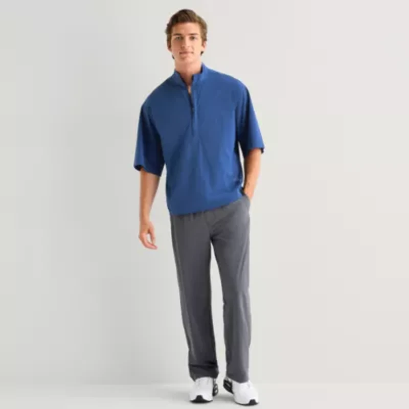 Xersion Mens Short Sleeve Quarter-Zip Pullover