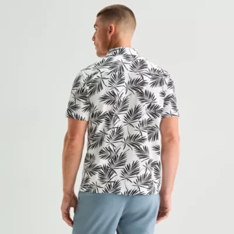 Stylus Mens Short Sleeve Camp Shirt