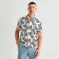 Stylus Mens Short Sleeve Camp Shirt
