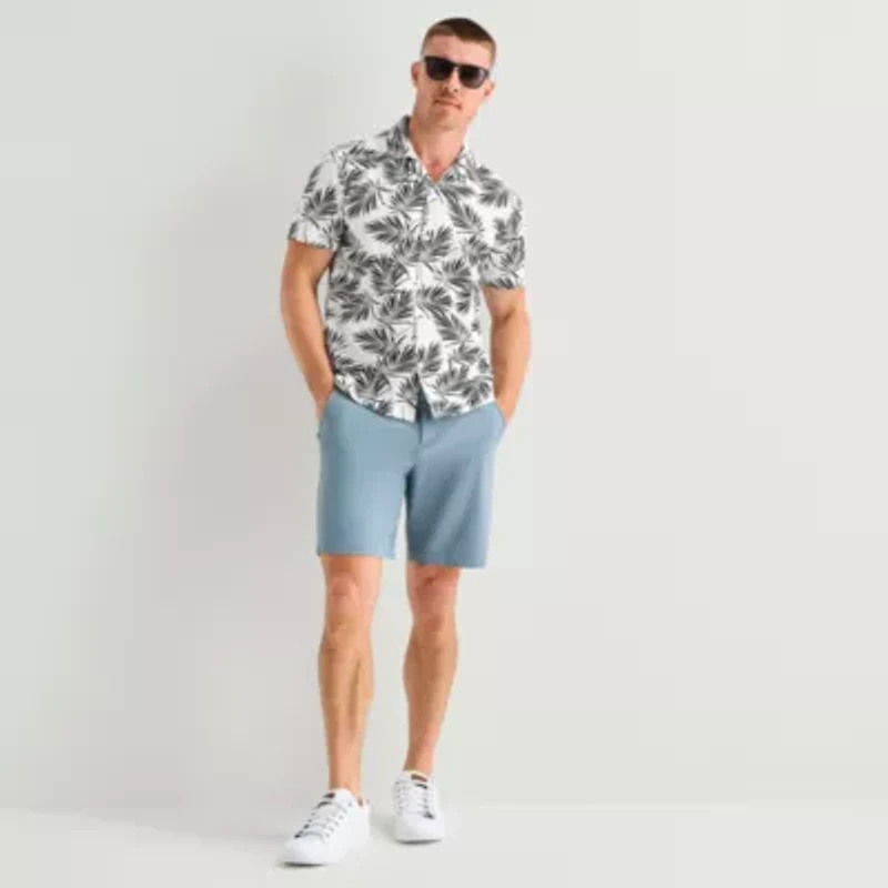 Stylus Mens Short Sleeve Camp Shirt