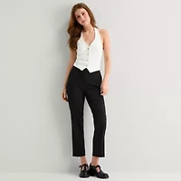 by&by Womens Juniors V Neck Sleeveless Vest