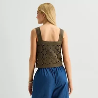 by&by Womens Juniors Sleeveless Tank Top