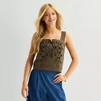 by&by Womens Juniors Sleeveless Tank Top