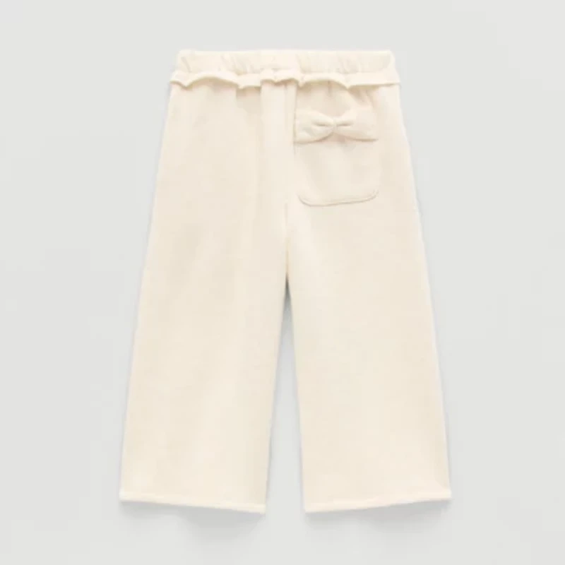 Grayson Little Toddler Girls Wide Leg Relaxed Fit Pull-On Pant