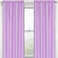 Eclipse Kids Polka Dots Rod Pocket Energy Saving Blackout Single Curtain Panel