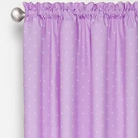 Eclipse Kids Polka Dots Rod Pocket Energy Saving Blackout Single Curtain Panel