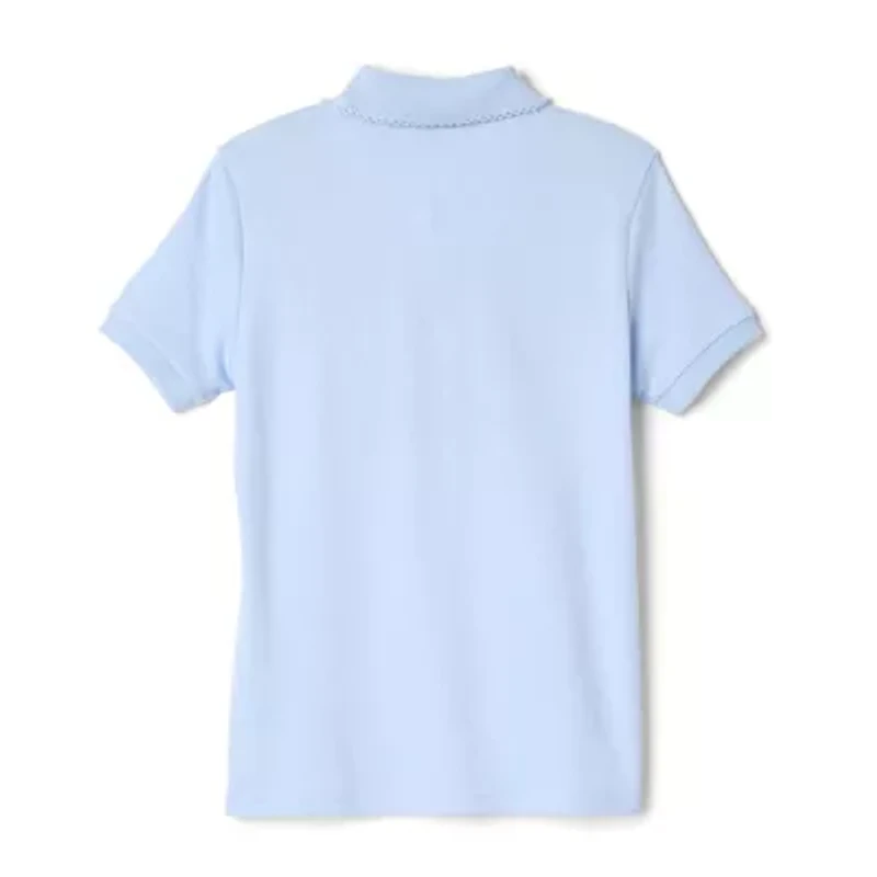 French Toast Little Girls Short Sleeve Regular Fit Polo Shirt