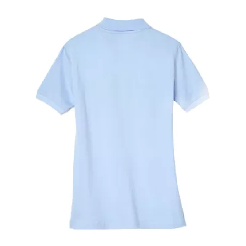 French Toast Little & Big Kid Girls Short Sleeve Regular Fit Polo Shirt