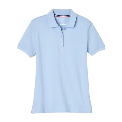 French Toast Little & Big Kid Girls Short Sleeve Regular Fit Polo Shirt