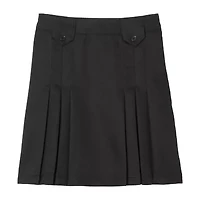 French Toast Front-Pleated Tab Skirt Little & Big Kid Girls Pleated