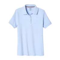 French Toast Big Kid Girls Short Sleeve Regular Fit Polo Shirt